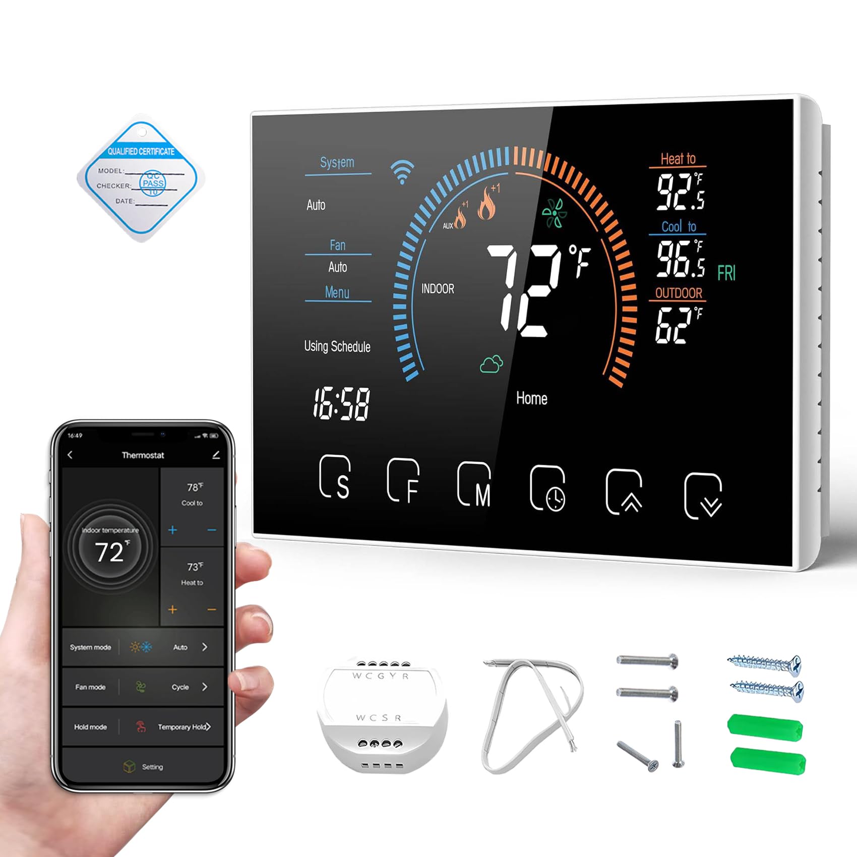 Bestechy Smart Home Thermostat, Digital Thermostat