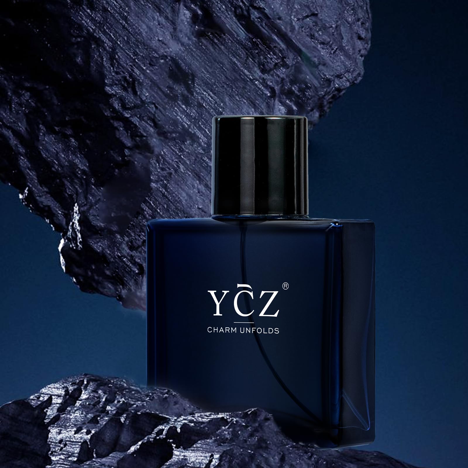 Ycz Charm Unfolds Marine Perfume for Men, 1.7 oz. Long Lasting Eau De Parfum Cologne For Men, Oriental Woody Fragrance - Ideal Special Occasions mens cologne, Making it the Ideal gentlemen’s Gift 