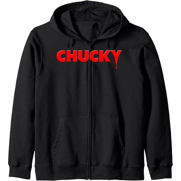 チャイルドプレイ　ジャケット Amazon.com: Chucky Child's Play 2 Logo Zip Hoodie : Clothing