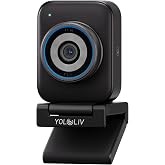 YOLOLIV YoloCam S3 Bluetooth, 4K Streaming Webcam with 1/1.3'' Sensor | 4K30/1080P60,4X Zoom,Cinematic Bokeh,DSLR-Like Control,PDAF Autofocus,Bluetooth Exclusively for YoloLight Air