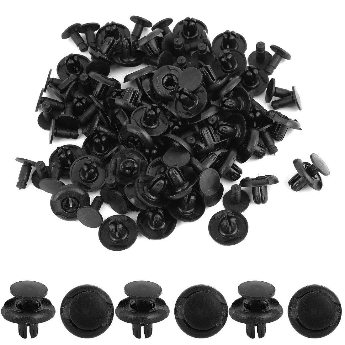 50Pcs 7.5mm Hole Dia Rivets Fastener Fender Clip