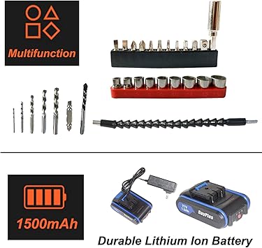 DICN Electric Drill with Battery Power Drill Drivers product image 4