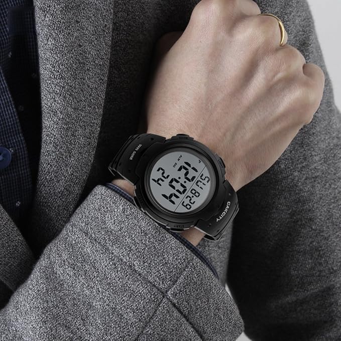 cakcity men's digital sports watch