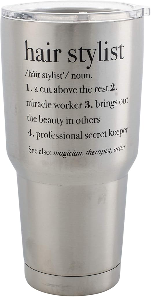 Amazon Com Hair Stylist Definition 30 Oz Stainless Steel Travel