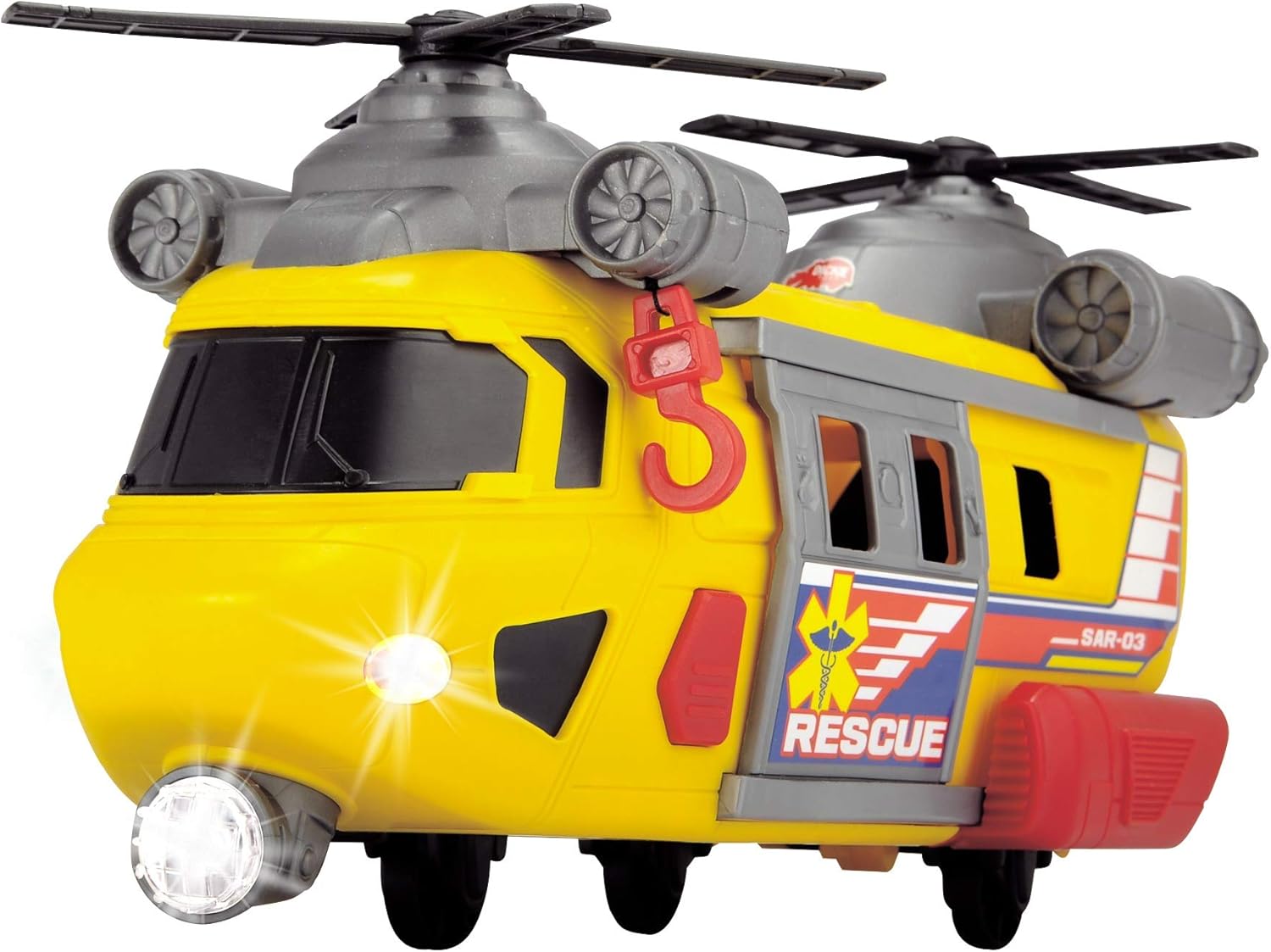 dickie toys light and sound sos rescue helicopter