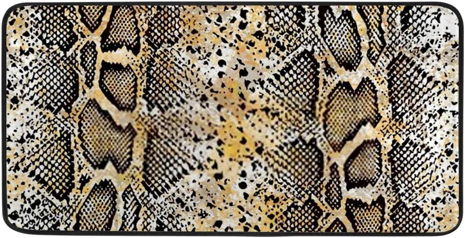 Alfombra de cocina Chehong, diseño de piel de animal mixta, leopardo