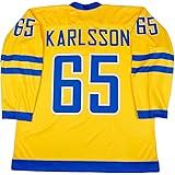 Erik Karlsson Team Sweden Yellow Hockey Jersey