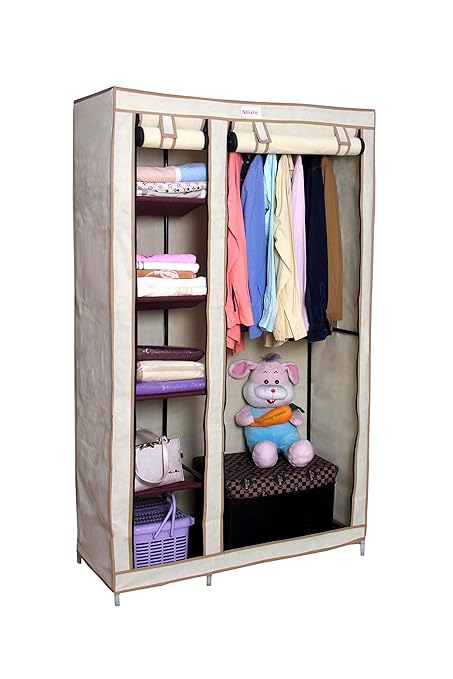 Novatic High Capacity Foldable Wardrobe Cloth Almirah Collapsible