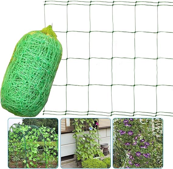 Green Trellis Netting for Climbing Plants HeavyDuty Garden Netting