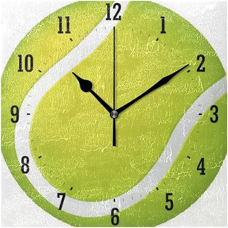 Amazon Co Jp Mika テニス 時間 スポーツ カッコいい 壁掛け時計 掛け時計 壁掛け おしゃれ オシャレ 四角型 スクエア 四角形 リビング オフィス ウォールクロック 壁時計 正方形 cm ホーム キッチン