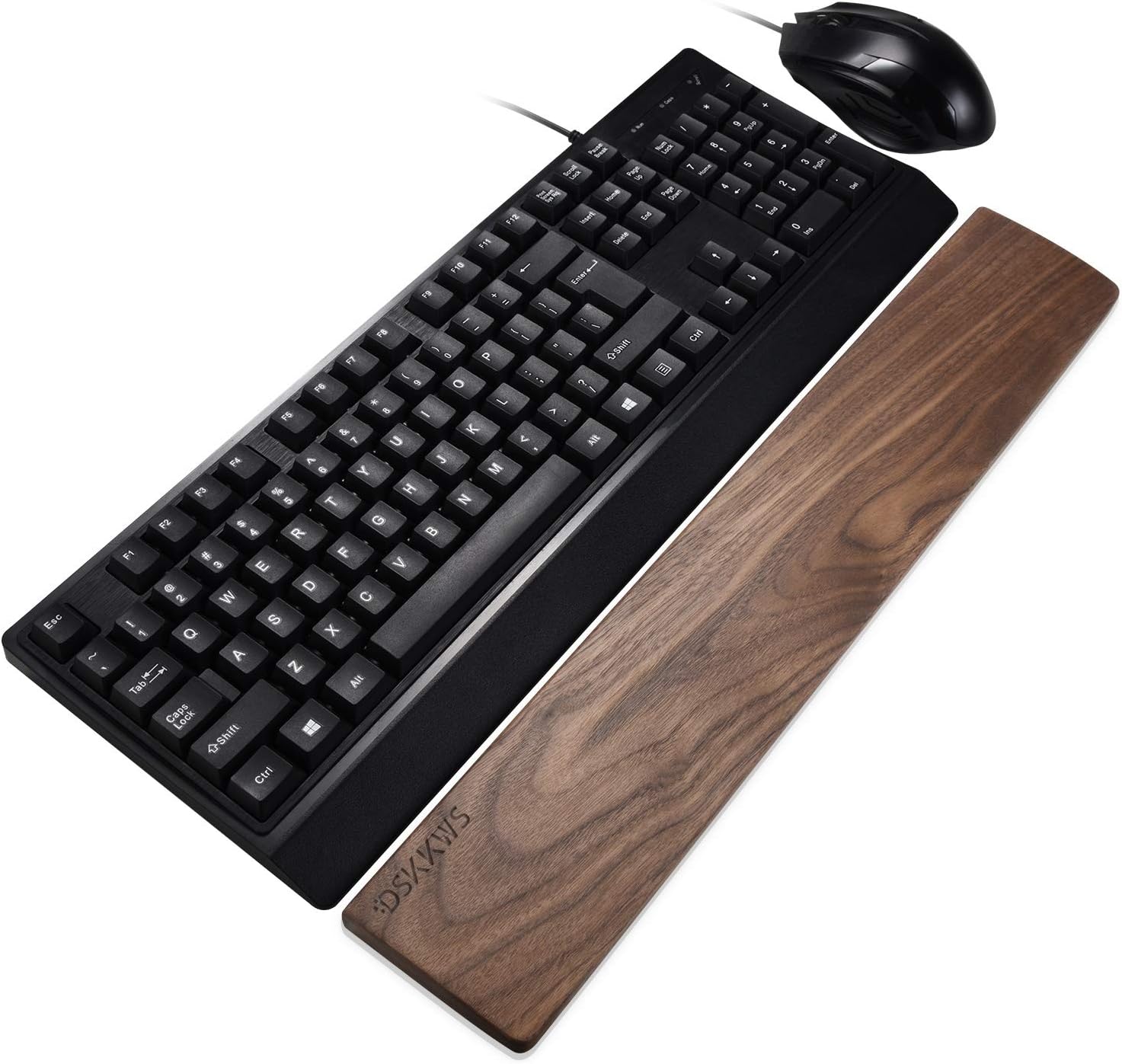 Wood Keyboard Wrist Rest, Solid Wooden Wrist Rest Support, Hand Pad