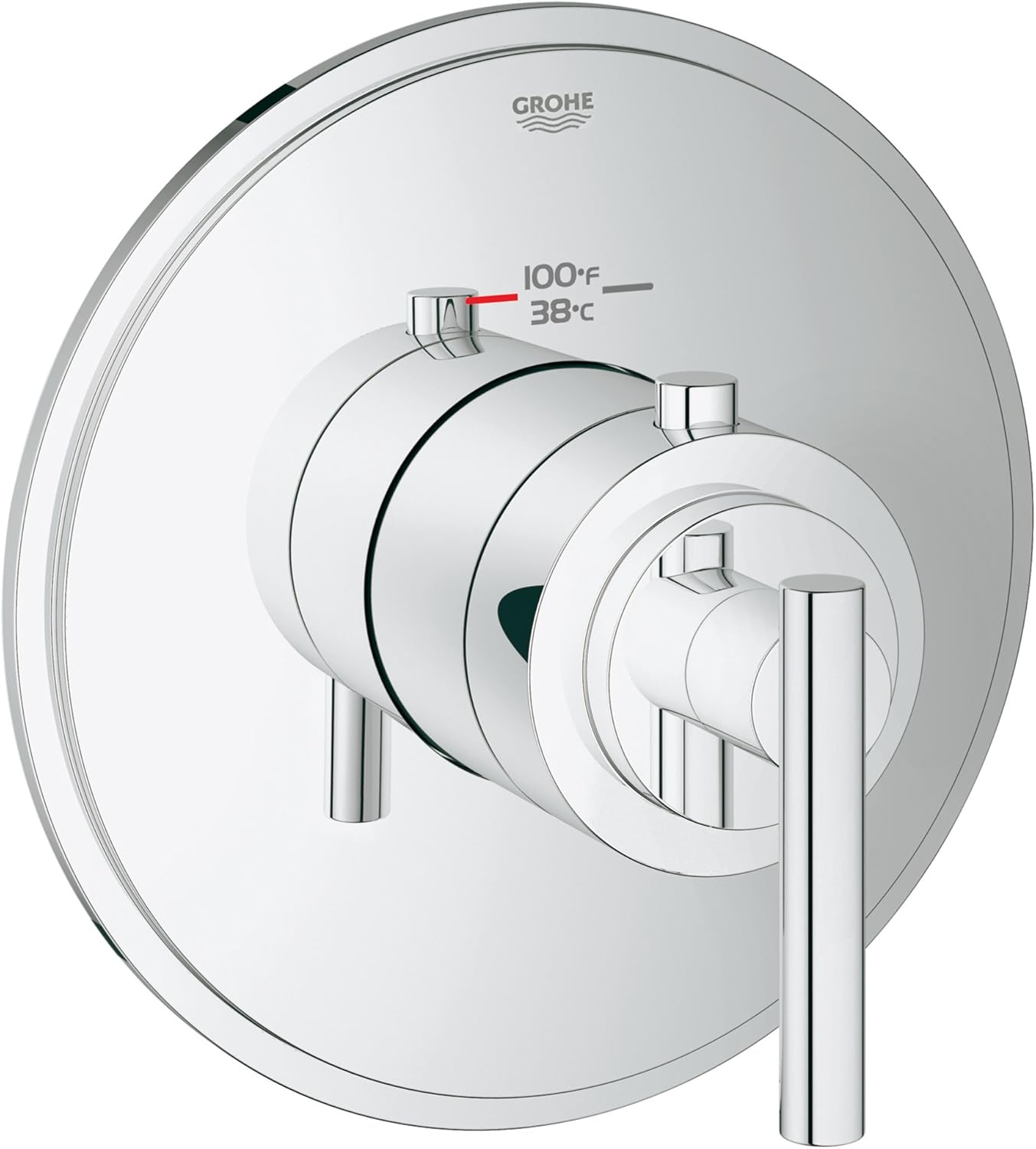 Grohflex Timeless Custom Shower Thermostatic Trim With Control Module