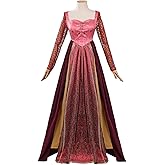 BAEHEU Womens Cosplay Witch Dress Halloween Plus Size Costume Pink Suit Full Set Outfit for Girls