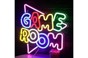 Gamerneon Game Room Large Neon Signs 13.2"x14" Colorful LED,USB Neon Lights for Game Zone Party Decor Bedroom Gaming Wall Lightup Signs Teen Boy Bedroom Home Gamer Party Decorations Gifts