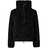 Save The Duck Women's Black Kennie Faux Fur Coat (US, Alpha, X-Large, Regular, Regular, Black)