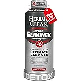 Herbal Clean Same Day Ultra Eliminex Detox Cleanse Drink* (32 fl oz) - Tropical Fruit Flavor Full Body Cleanse Detox Drink with Milk Thistle Seed* for high Toxin*, Vitamin B12 for Men & Women