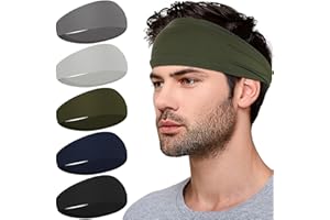 XTREND Sports Headbands for Men,Moisture Wicking Workout Headband,Running,Cycling,Basketball,Yoga,Football,Unisex Hairband