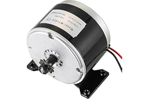 NATGAI 24V 250W Brushed Permanent Magnet Electric Motor Generator | Small Brushed Electric Scooter Motor for E-Scooter Drive Systems, E-Bike Conversion, and Wind Turbine Applications(2550RPM) (250W)