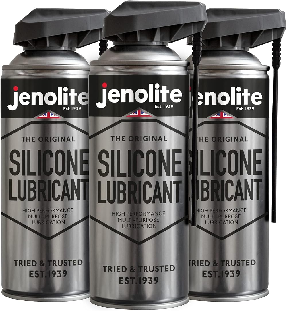 Jenolite Silicone Spray Lubricant 3 x 400ml SMART STRAW Multi Purpose