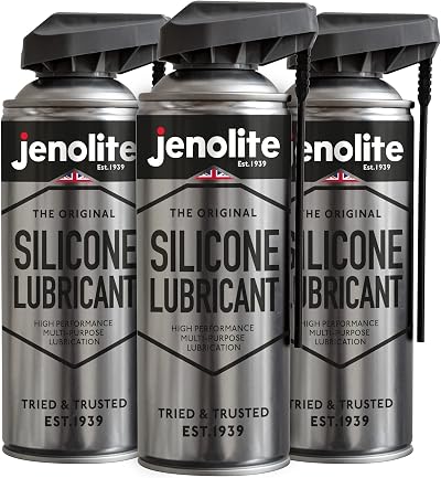 Jenolite Silicone Spray Lubricant 3 x 400ml SMART STRAW Multi Purpose
