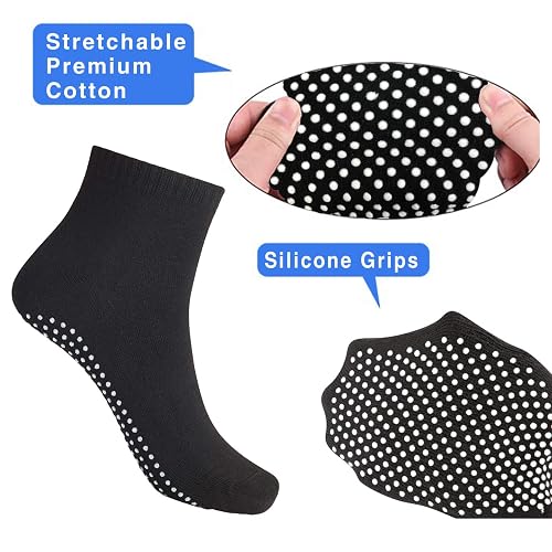 OUSITAID 4 Pack Pilates Yoga Non Slip Skid Socks - Ballet