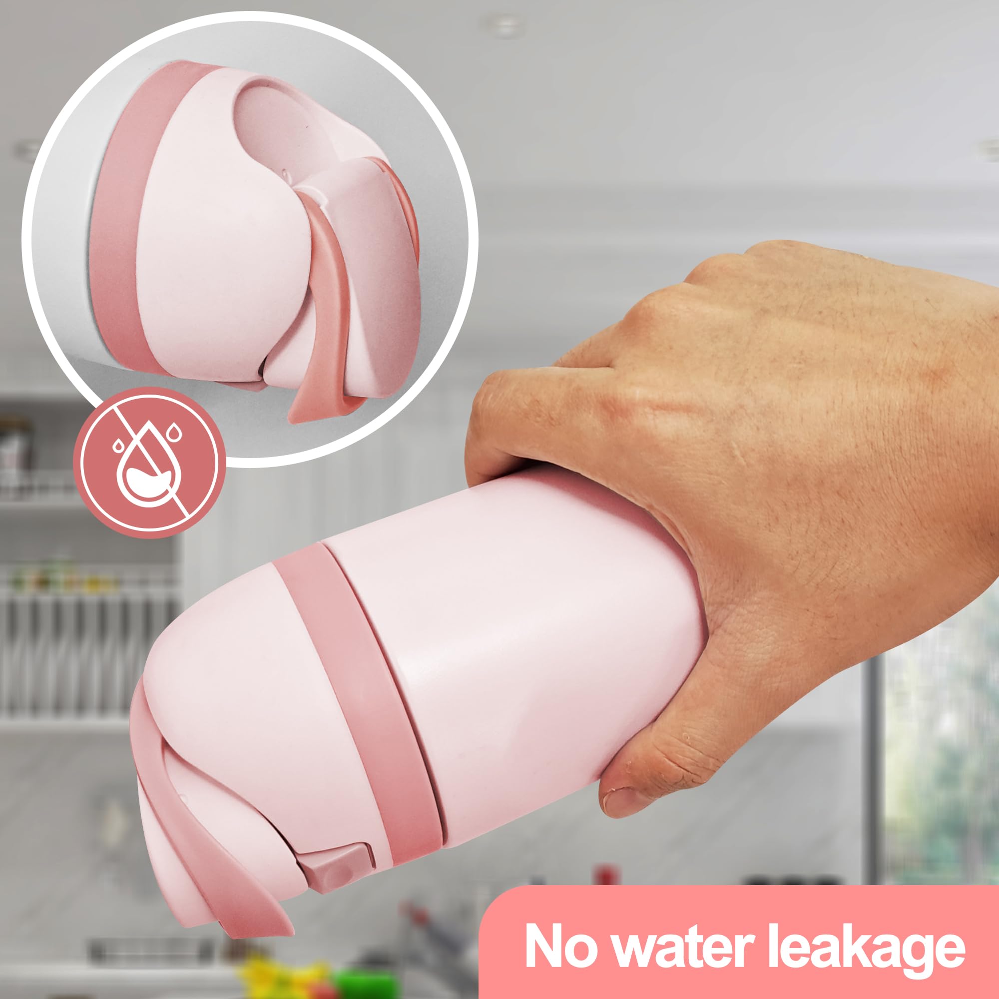 Replacement Lid For Owala FreeSip Bottle - BPA-Free Cap For 16oz, 24oz, 32oz, 40oz Owala Cups (Pink)
