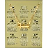 COLORFUL BLING Dainty Gold Silver Plated Old English Number Choker Necklace Numerology Jewelry for Women 111 222 333 444 555 666 777 888 999 Necklace Gifts