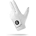 Pins & Aces - Ghost White Golf Glove Design - Premium AAA Cabretta Leather, Long-Lasting Durable Tour Glove for Men or Women - Premium Leather Golf Glove Left & Right Hand