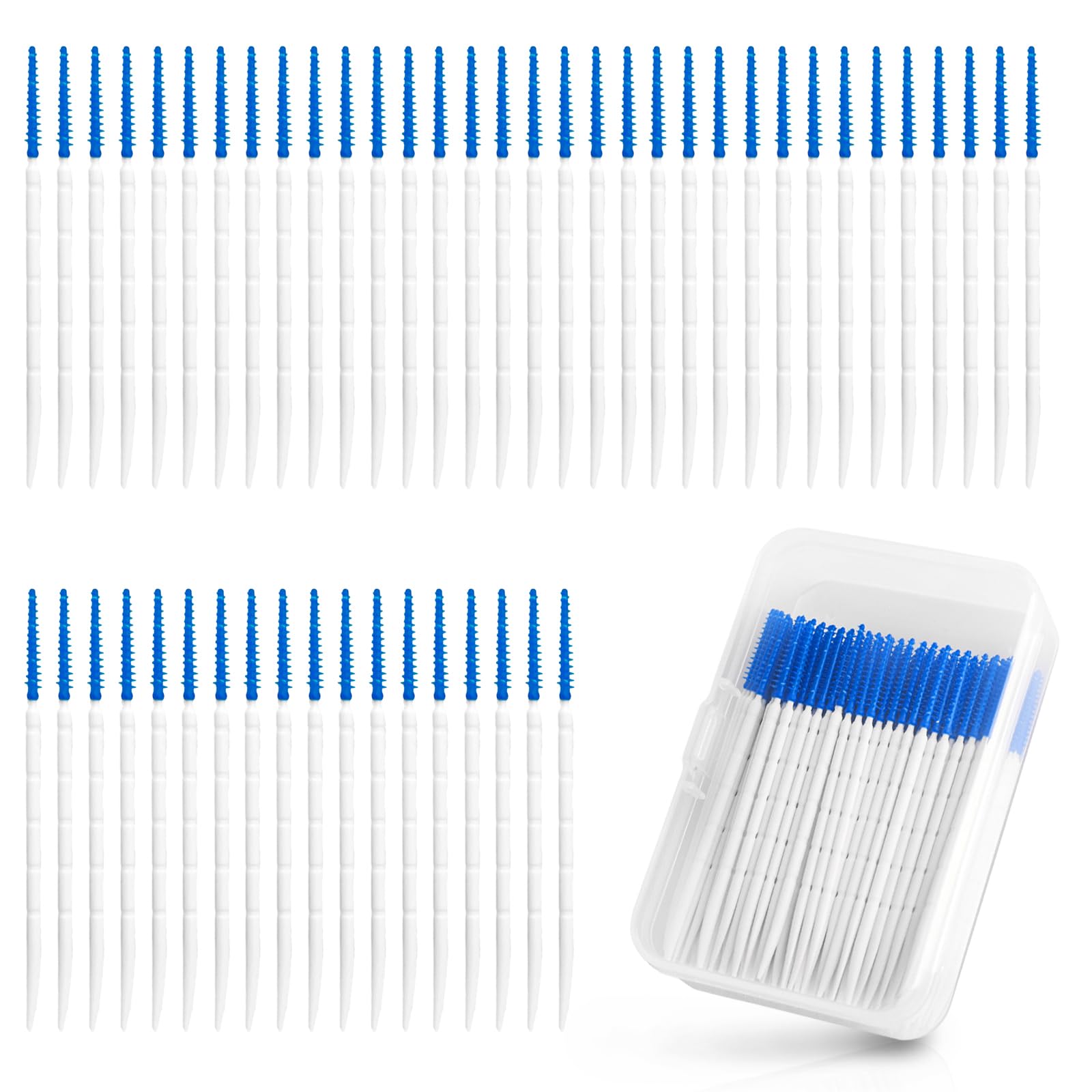 Interdental Brushes, Dual-Use Interdental Brushes, Silicone Tooth Floss Picks Dental Picks Interdental Brush Toothpick Dental Brushes Teeth Brush Picks for Braces Oral Cleaning (220)