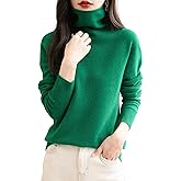 Chanyarn Women's 100% Merino Wool Seamless Sweater Turtleneck First-Line Ready to Wear Long Sleeve Knitted Pullover Tops