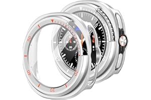 TSOGIA 2 Pack Screen Protector Case for Samsung Galaxy Watch 8 Classic 46mm, Hard PC Bumper + HD Anti-Fog, Protective Cover f