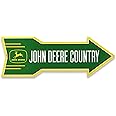 John Deere Country Arrow Metal Sign - Vintage John Deere Wall Decor for Garage or Man Cave