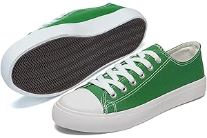 hello basics Canvas Shoes for Women Casual Low Top Sneakers Fashion Womens Tennis Shoes for Everyday Wear