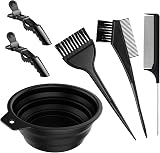 Gezimetie 6Pcs Hair Dye Kit Salon Coloring Brush Bowl Set Professional view 1