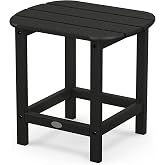 POLYWOOD SBT18BL South Beach 18" Outdoor Side Table, Black