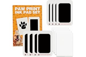 Baby Hand and Footprint Kit, 4 Pack Mess Free Ink Pad Clean Touch Newborn Footprint Kit with Non Toxic Ink Pad for Baby Hand 