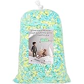 Garifon Bean Bag Filler, 6lbs Shredded Memory Foam Filling, Bean Bag Chair Filling Stuffing, Bean Bag Refill Insert, Punching Bag Filler, Pillow Filler Stuffing for Stuffed Animals/Arts Crafts(Multi)