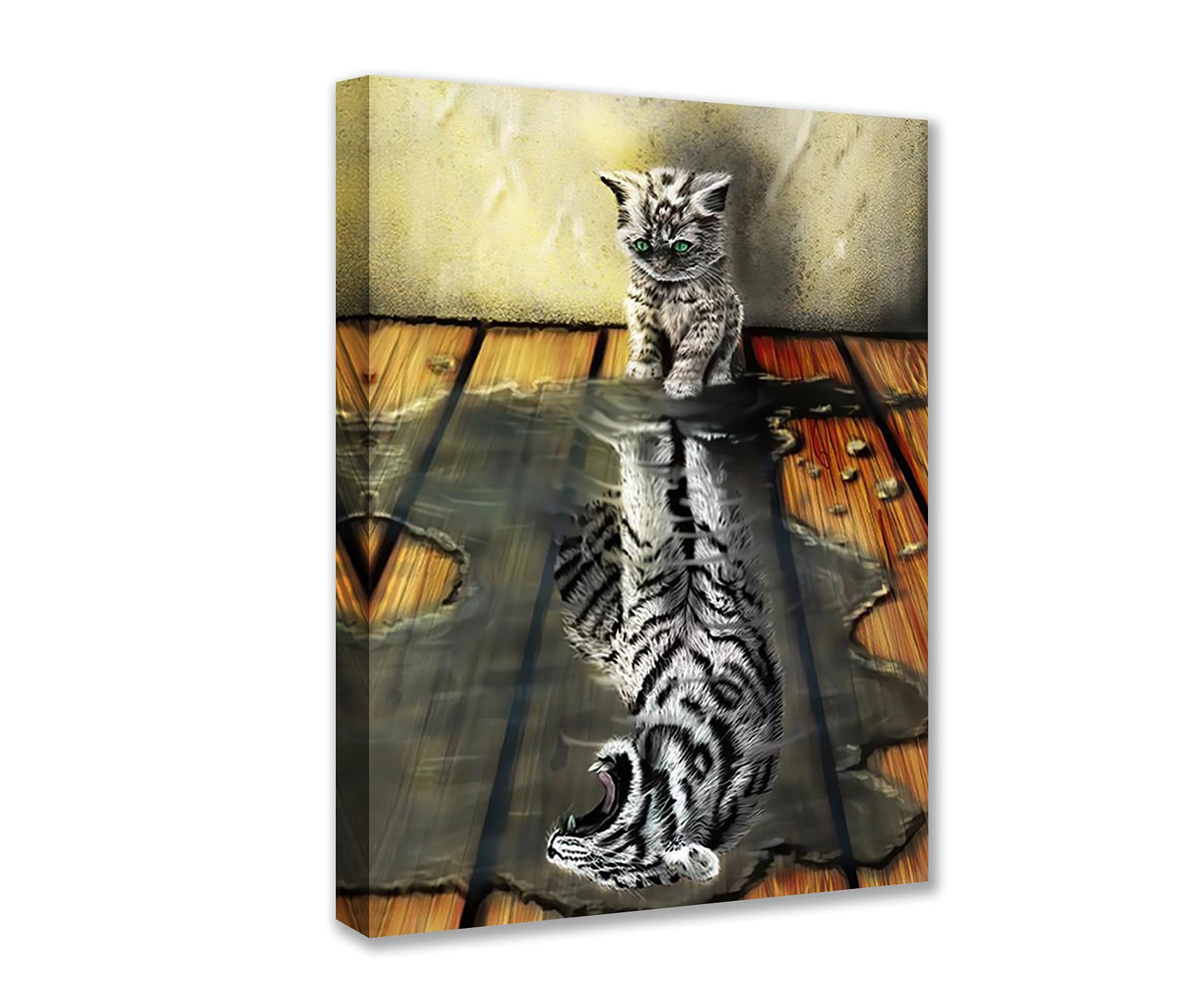 Mindset is Everything Inspirational Positive Quote Motivational Canvas Office Wall Art Poster Print Artwork Painting Picture for Living Room Bedroom Office Home Decor Framed Ready to Hang12''W x 16''H — image 1