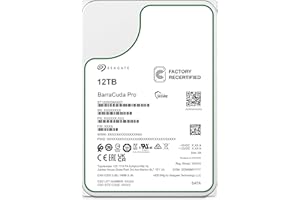 Seagate (Renewed Barracuda Pro 12TB Internal Hard Drive Performance HDD – 3.5 Inch SATA 6 Gb/s 7200 RPM 256MB Cache for Compu