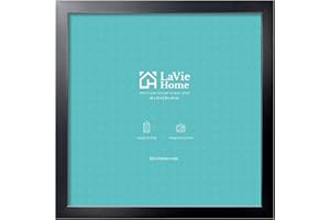 LaVie Home 20x20 Picture Frame, Square Poster Frame with High Definition Plexiglass, 20x20 frame, Horizontal or Vertical Wall Gallery Poster Frames Suitable for Photos, Artworks, Posters,Puzzle, Black
