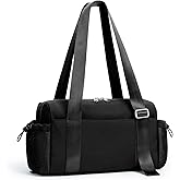 WLLWOO Small Gym Bag Wet Pocket Women Mini Tote Yoga Duffle Bag Lightweight Workout Bag for Dance Weekends Sports