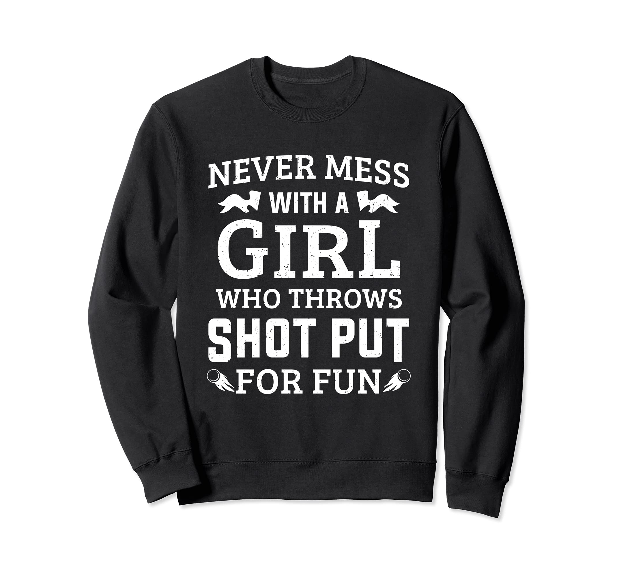 Discus Throwing Shot Put Discus Thrower Girl Track And Field Sweatshirt