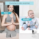 Blemil Upgrade Baby Monitor 29H Battery 4.3 Inch IPS Split Screen 2 Cameras view 7