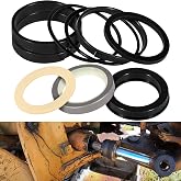 JIAD Hydraulic Cylinder Seal Kit Loader Bucket Tilt Cylinder Rebuild Seal Kit G109456 G105550 1543253C1 for Case Backhoe Loader 350 580B 580C 580F 680C, Rod: 1.5"; Bore: 2.5"