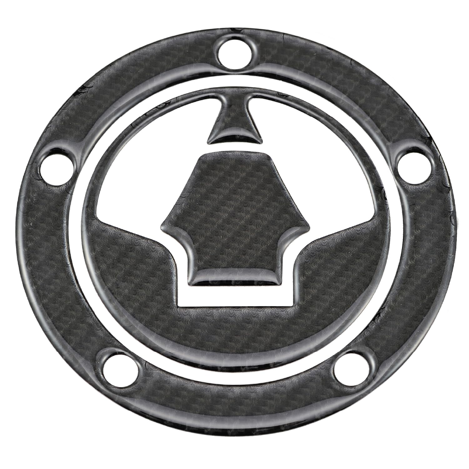 デイトナ(Daytona) バイク用 傷防止シール タンクキャップパッド ポッティングタイプ カワサキ2(ZRX1200 DAEG) カーボン調 97344商品画像