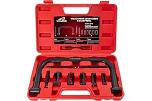 SIXIWANZI Valve Spring Compressor Tool, 10PCS Valve Spring Removal Tool for Car, Motorcycle, ATV, and Small Engines Vehicle Equipment