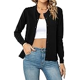 bidika Women's Button Down Open Front Cardigan Sweaters Crew Neck Long Sleeve Outfits Fall Fashion 2025 Clothing