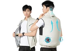 YAMIELO Noraui Storm Fan Jacket, Japanese Cooling Vests for Hot Weather, Air Conditioned Jacket for Men & Women