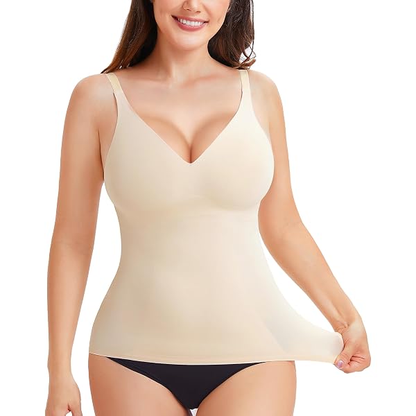 AURUZA Shapewear Tank Top For Women - Seamless Tummy Control Cami With Adjustable Straps - View #9
