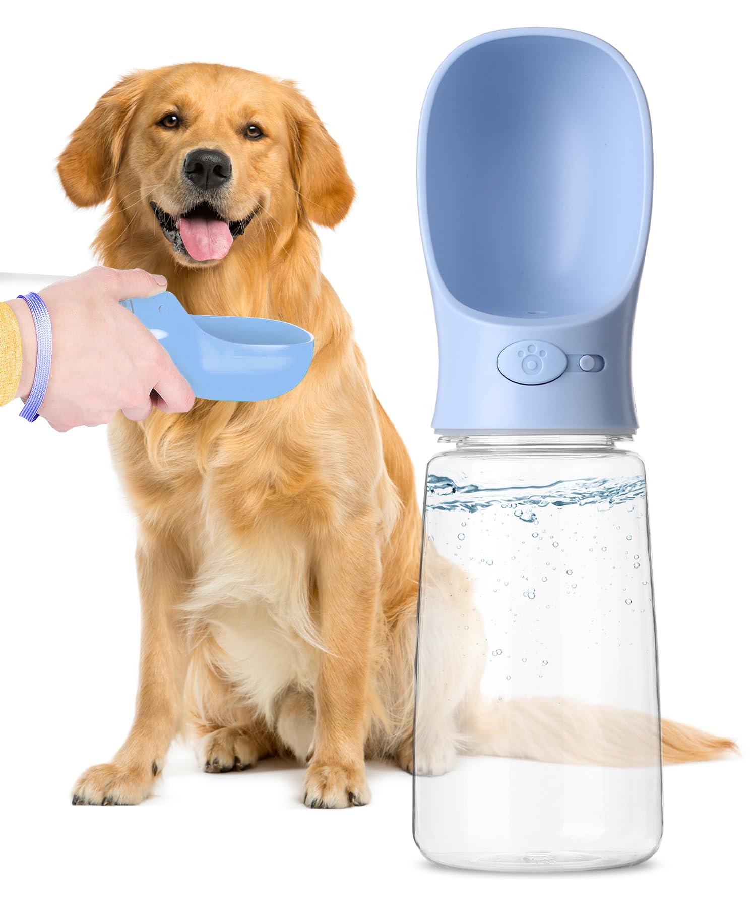 Photo 1 of Mr. Pen Portable Dog Water Bottle - 19oz, Blue, Travel & Dispenser for Dogs, Not Dishwasher Safe